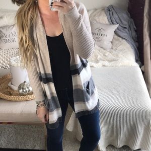 Striped cardigan loft